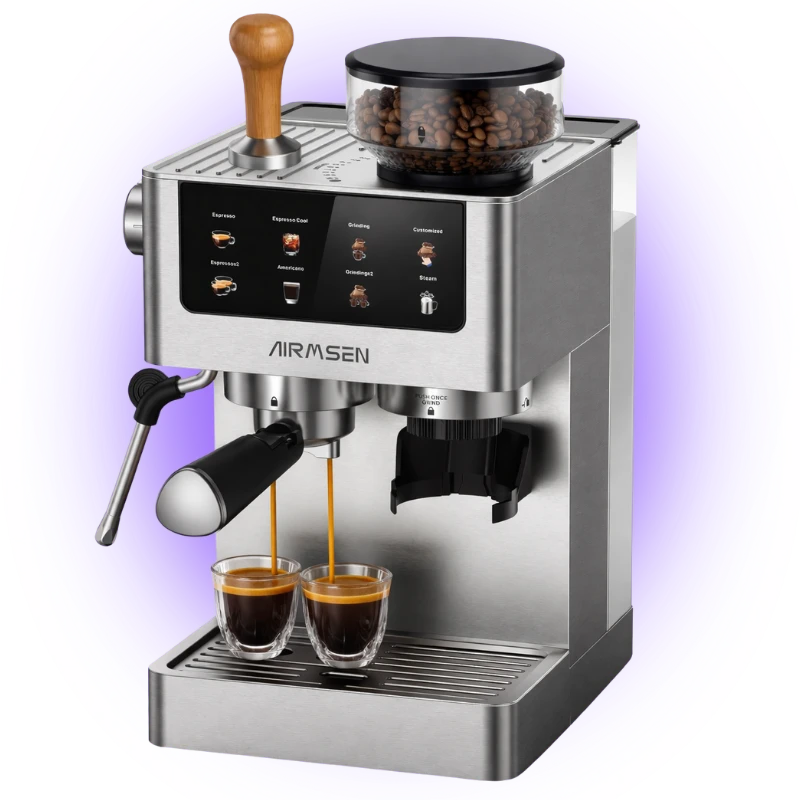 AIRMSEN espresso machine with burr grinder Canada